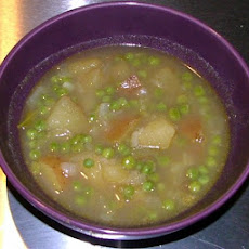 Curried Potato and Pea Soup