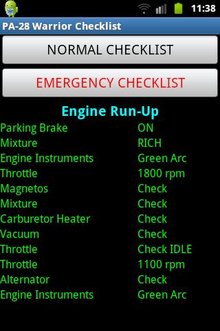 Piper PA-28 Warrior Checklists