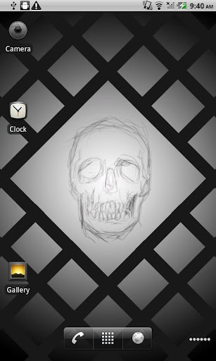 Skull Sketch Live Wallpaper