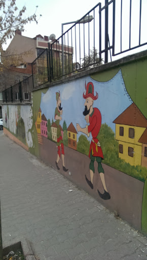 Hacivat Karagöz Mural