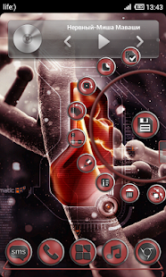 How to download Next Launcher Bio Red Theme lastet apk for android