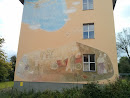 Wandkunst am Schulhaus Heimat