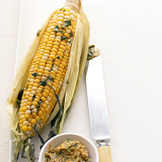 Corn on the Cob with Cilantro-Lime Butter