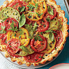 Tomato, Cheddar, and Bacon Pie