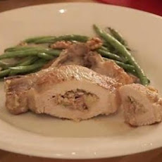 Andouille Stuffed Double Cut Pork Chops