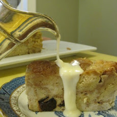 Cider Donut Bread Pudding with Applejack Sauce