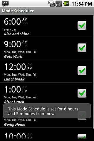 Volume Mode Scheduler