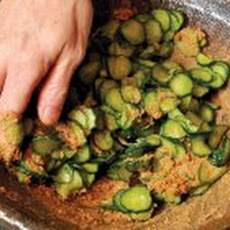 Salt-Massaged Cucumber With Miso And Sesame Recipe