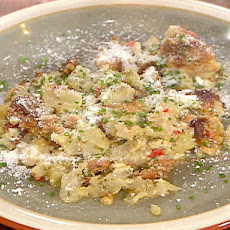 Mirliton and Hot Sausage Casserole