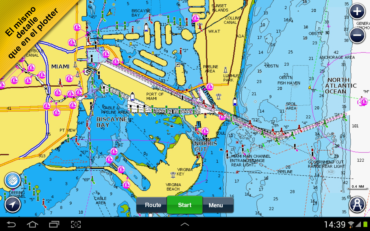 Android application Boating Carib&amp;S.Amer HD screenshort