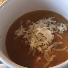 Roasted Eggplant Chickpea Soup