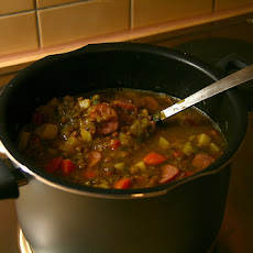 Rachael Ray's Hungarian Sausage and Lentil Stoup