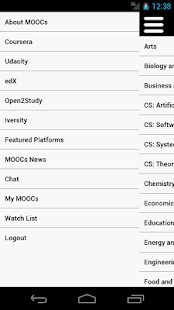 MOOCs4U Screenshot