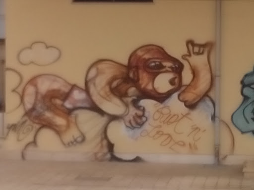 Murales Scimmia Stazione 