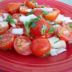 Tomato Salad with Ginger-Garlic Dressing
