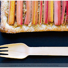 Rhubarb Tartlets with Ginger and Vanilla