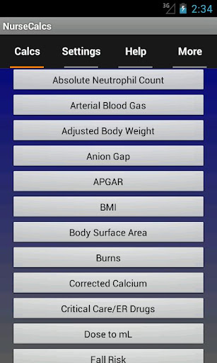 NurseCalcs Demo