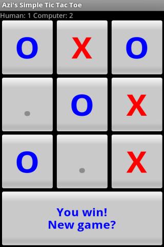 Azi's Simple Tic Tac Toe