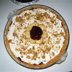 Blueberry and Banana Cream Cheese Pie