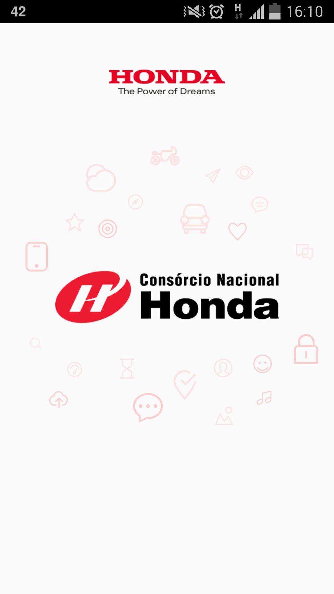 Android application Consórcio Honda screenshort
