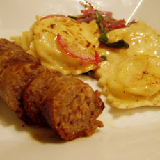 Homemade Red Pepper And Artichoke Ravioli