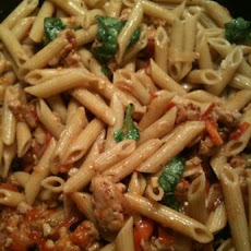 Fresh Tomato, Sausage, and Pecorino Pasta