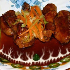 Smoking Bourbon Chicken Wings