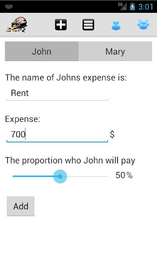 Shared Economy - expenses