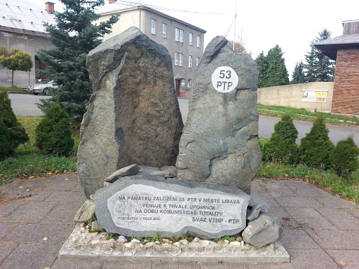 Pomník k založení 53. PTP Libavá