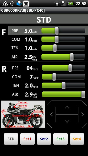 CBR600RR Setting