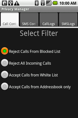 PrivacyManager Call Blocker