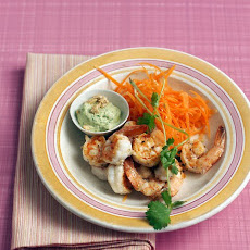 Pan-Fried Shrimp with Green Curry Cashew Sauce