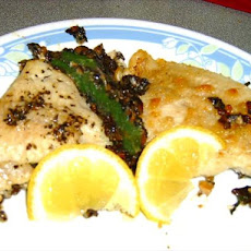 Catfish With Mushroom and Spinach Stuffing