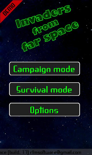 Invaders from far Space Demo