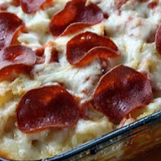 3 Meat Pizza Casserole
