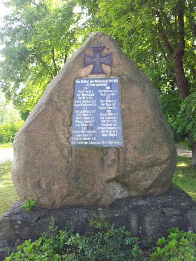 Denkmal 1. Weltkrieg