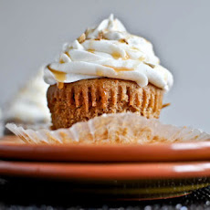 Sweet Potato Pie Cupcakes with Marshmallow Frosting