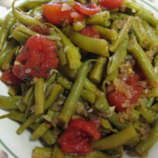 Fresh Green Beans With Tomatoes and Oregano