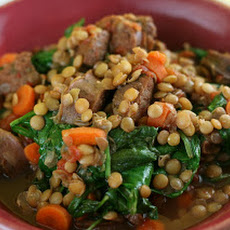 Sausage and Lentil Stew Slow Cooker