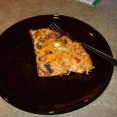 Frittata Di Spaghetti (With Sausage and Mushrooms)