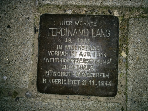Stolperstein Ferdinand Lang
