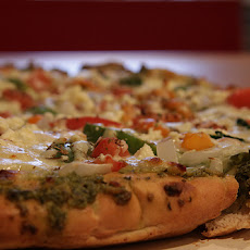 Three-Cheese Veggie Pizza