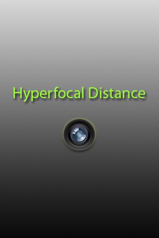 Hyperfocal Distance