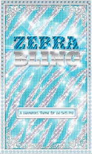 How to mod ♦ BLING Theme Teal Zebra SMS ♦ 1.0 mod apk for pc