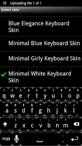 Minimal White Keyboard Skin