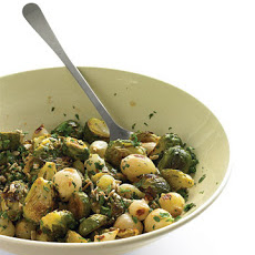 Roasted Brussels Sprouts with Sunflower Seeds