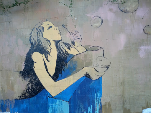 Bubble Girl Mural