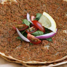 Lahmahjoon (Armenian Pizza)
