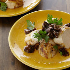 Grilled Chicken Breasts with Shiitake Mushroom Vinaigrette