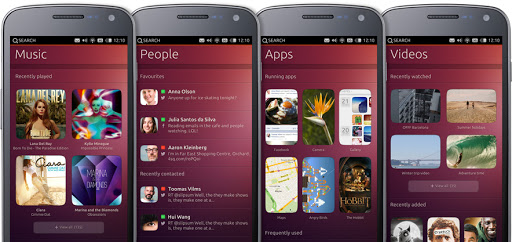 Ubuntu for phones or smartphones shall we say is that a Galaxy Nexus being shown there